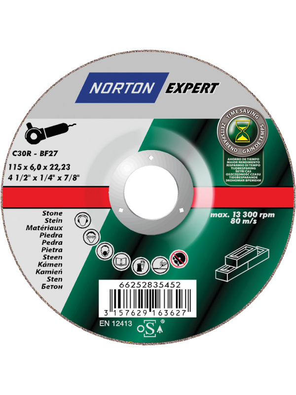 Norton EXPERT Stone Type 27 Depressed Centre Grinding Wheel
