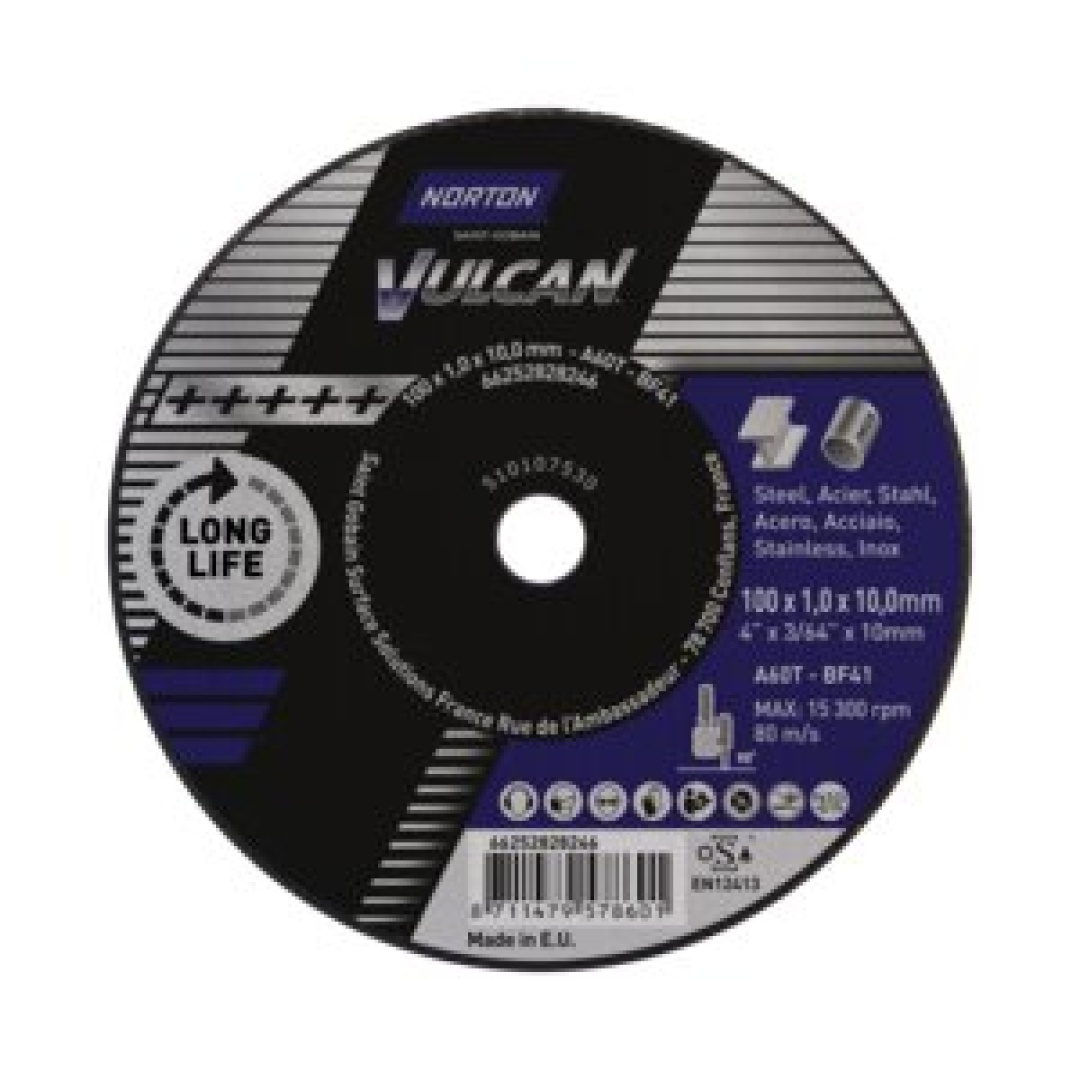 Norton Vulcan Straight Grinder Cutting Discs