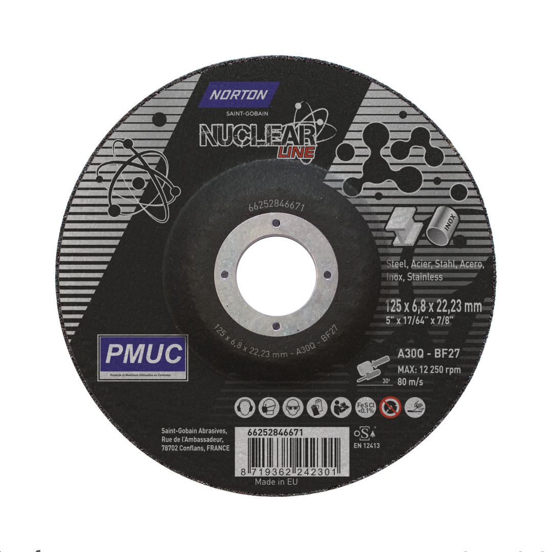 Norton PMUC Nuclear Deburring Wheel 125x6.8