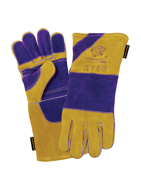 Panther PRO P3824 Cow Grain Leather Gauntlets – A Grade Welding Gloves