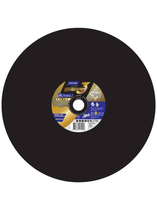 Norton Quantum3 Ceramic Rail Cutting Disc